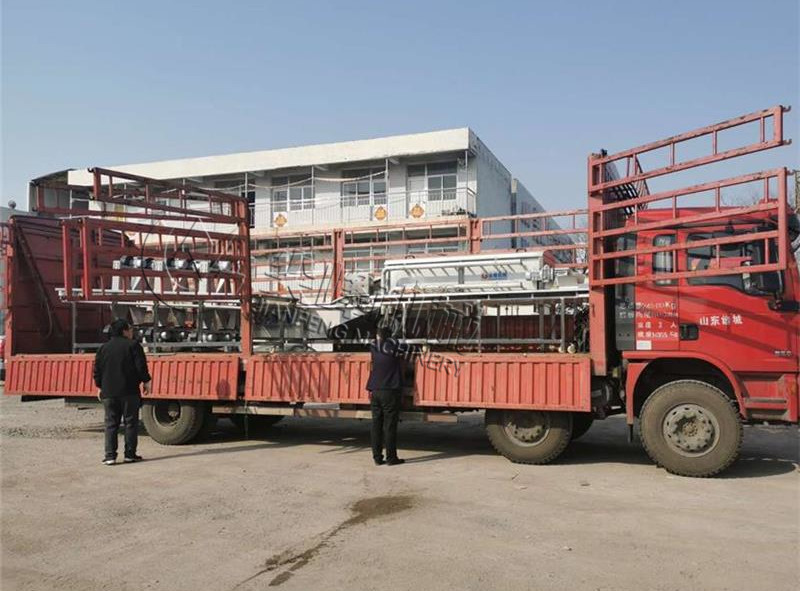 磐安縣生姜清洗風干輸送流水線發(fā)貨