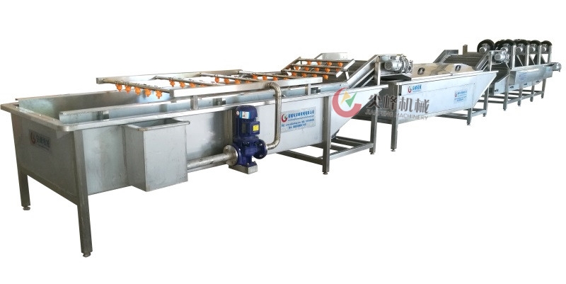 葉菜類(lèi)清洗漂燙風(fēng)干流水線