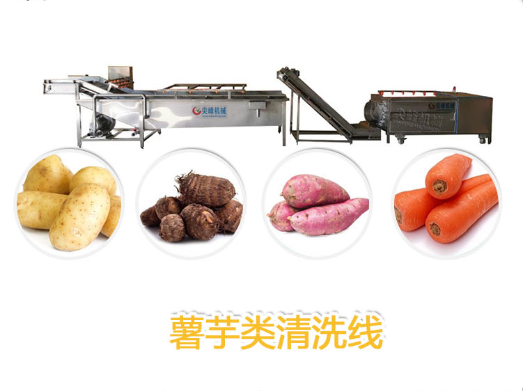 土豆去皮清洗流水線(xiàn)