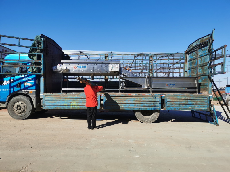 蘭陵縣引進自動化生姜清洗生產(chǎn)線