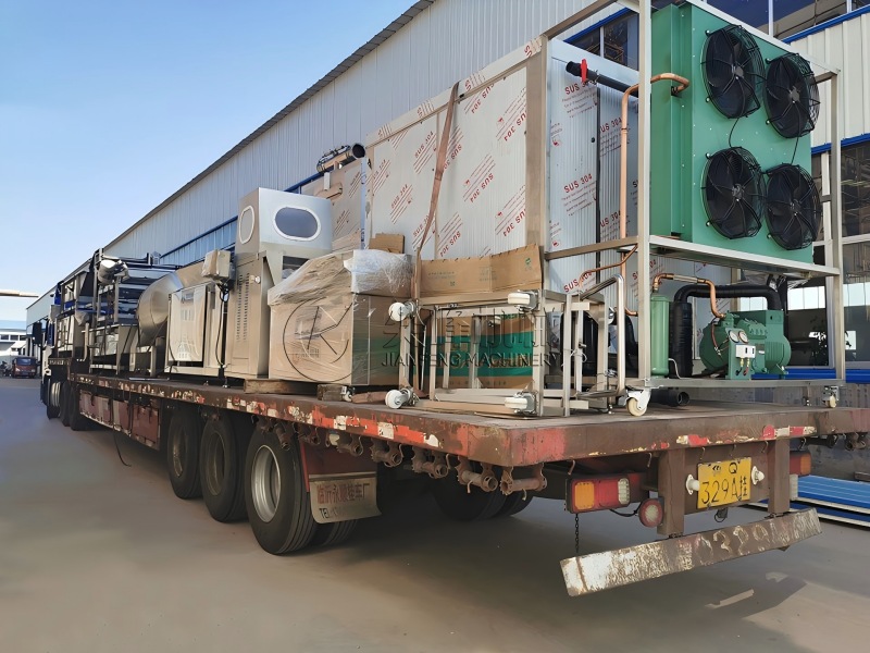 吉林省松原市煙熏熟食加工設(shè)備成功發(fā)貨